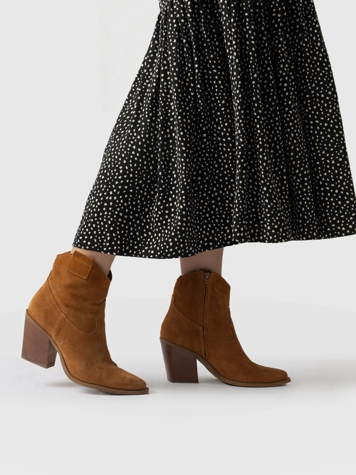 Boots|Shoes|Saint and Sofia Dallas Mid Boot - Tan