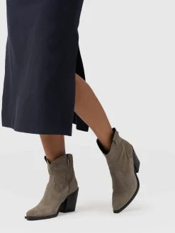 Boots|Shoes|Saint and Sofia Dallas Mid Boot - Taupe