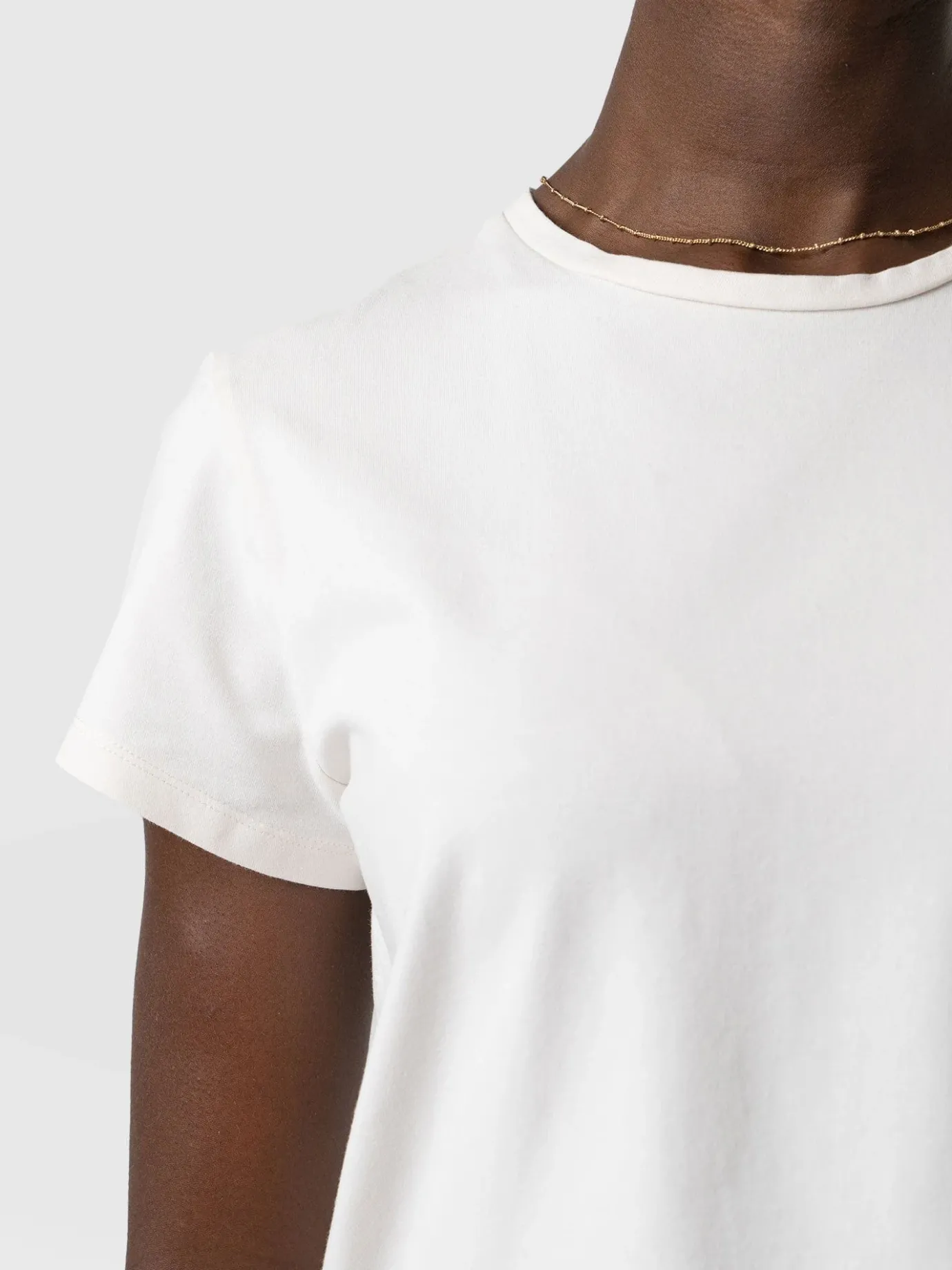 T-shirts & Tanks|Saint and Sofia Easy Cotton Tee - Cream