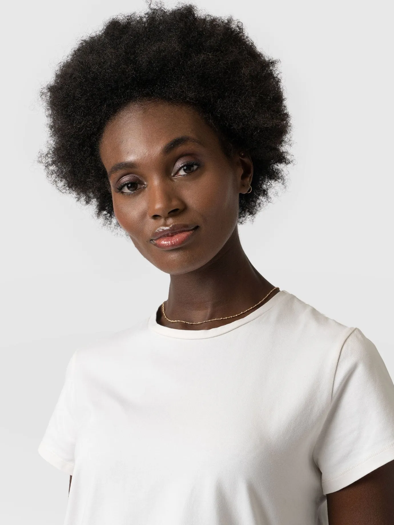 T-shirts & Tanks|Saint and Sofia Easy Cotton Tee - Cream