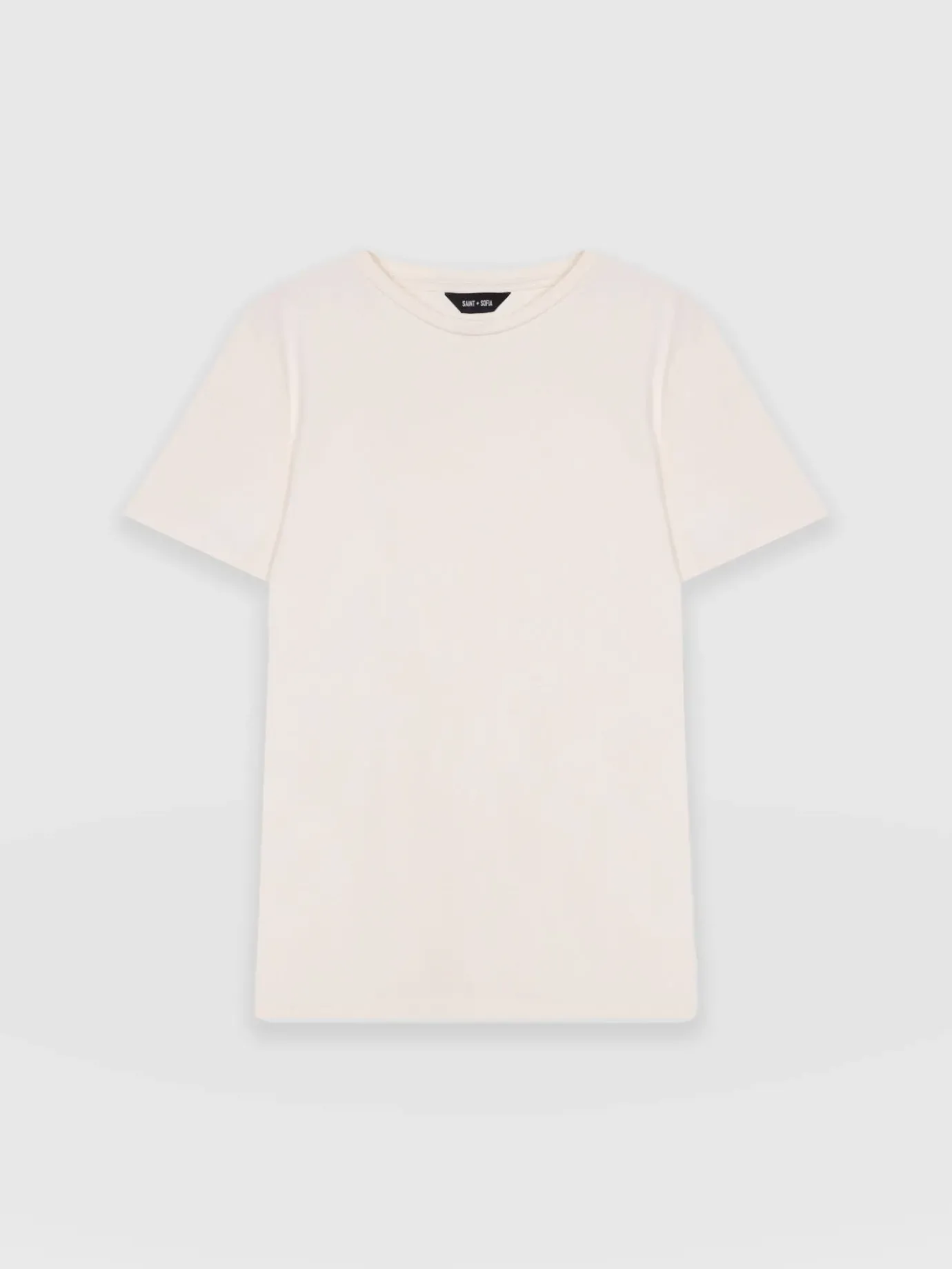 T-shirts & Tanks|Saint and Sofia Easy Cotton Tee - Cream