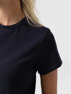 T-shirts & Tanks|Saint and Sofia Easy Cotton Tee - Navy