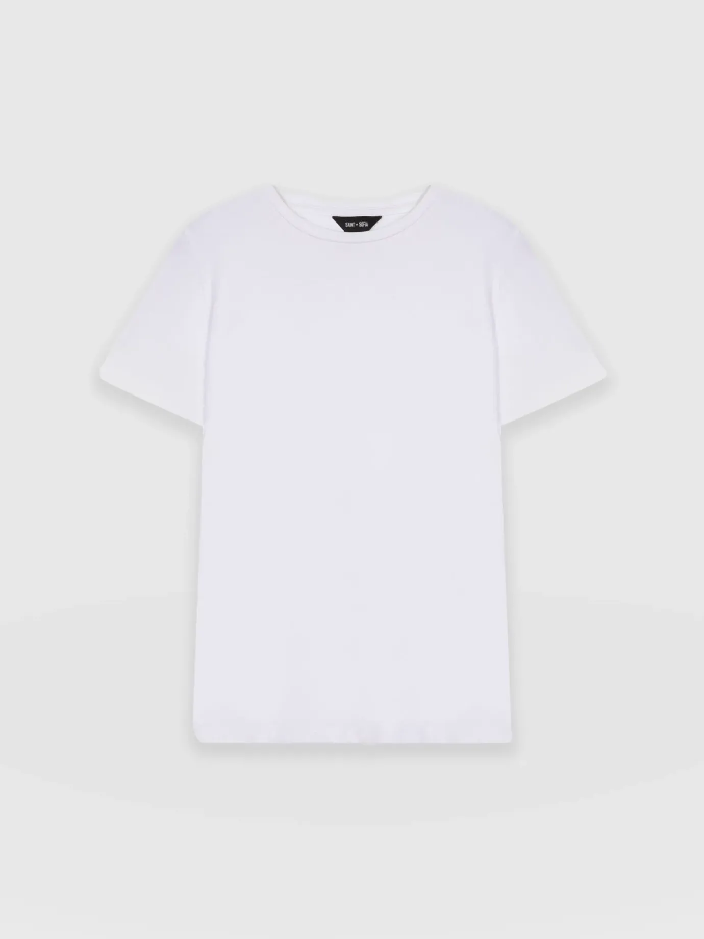 T-shirts & Tanks|Saint and Sofia Easy Cotton Tee - White