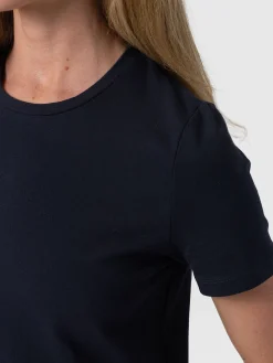 Dresses|Saint and Sofia Easy T-Shirt Midi Dress - Navy