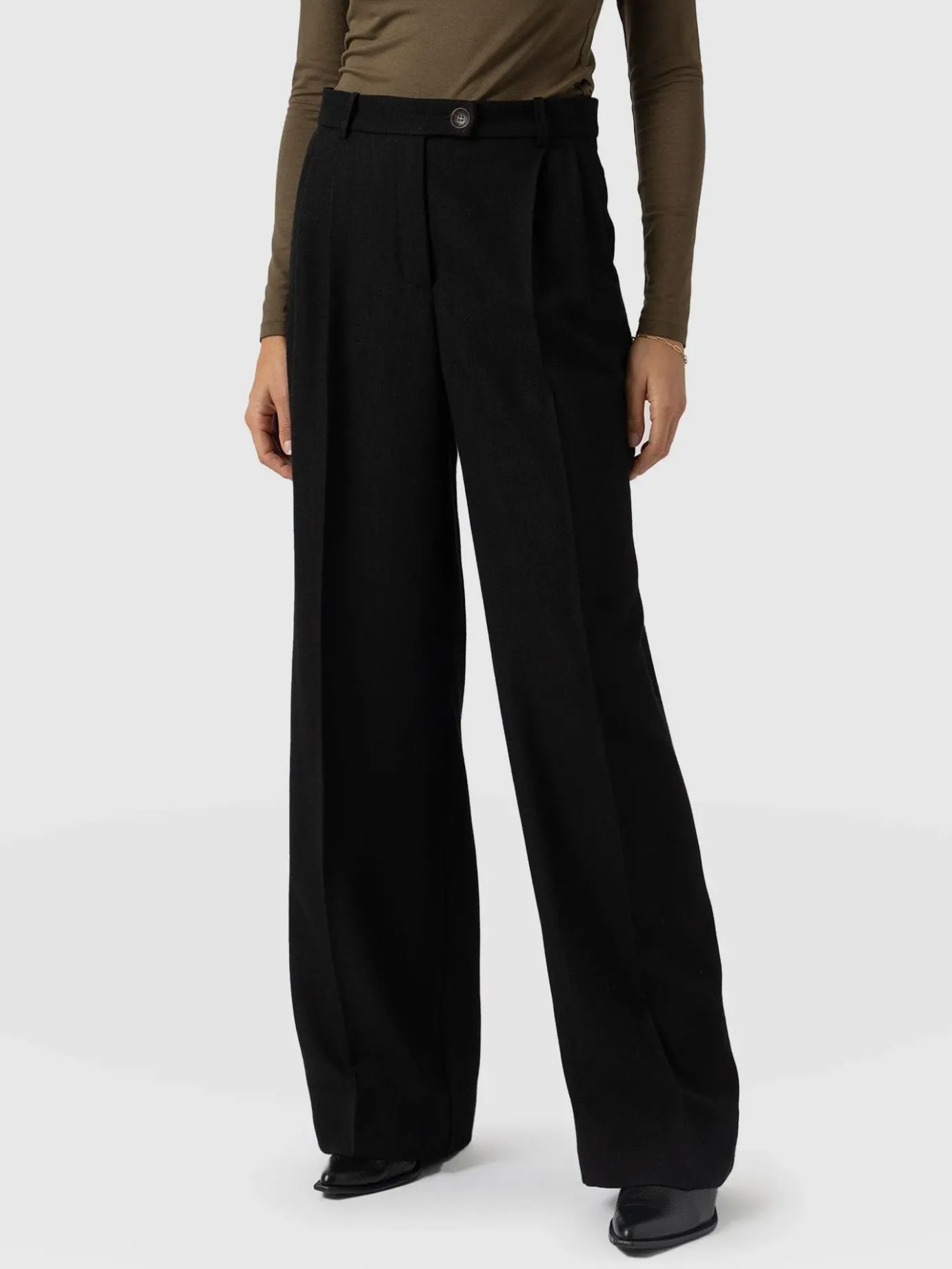 Pants|Saint and Sofia Emery Wide Leg Pant - Black