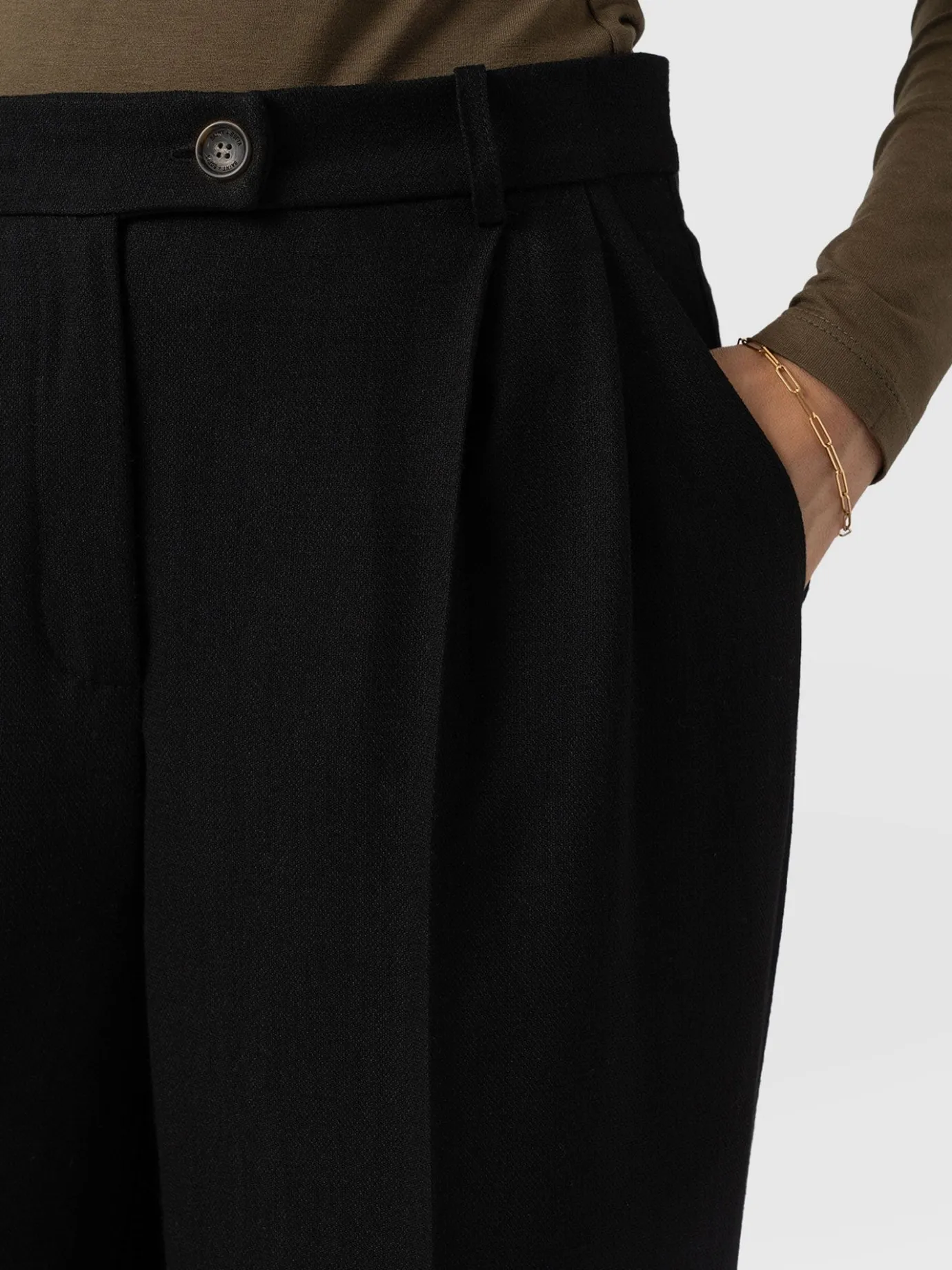 Pants|Saint and Sofia Emery Wide Leg Pant - Black