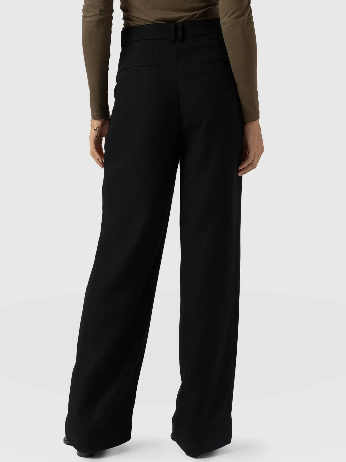 Pants|Saint and Sofia Emery Wide Leg Pant - Black