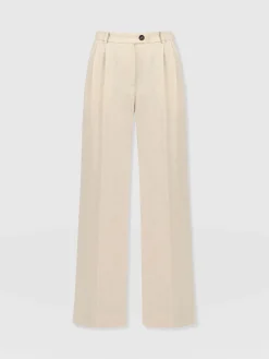 Pants|Saint and Sofia Emery Wide Leg Pant - Cream