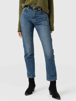 Denim & Jeans|Saint and Sofia Emma Straight Leg Jean - Mid Blue