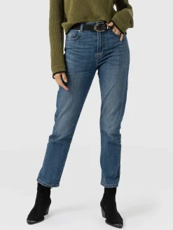 Denim & Jeans|Saint and Sofia Emma Straight Leg Jean - Mid Blue