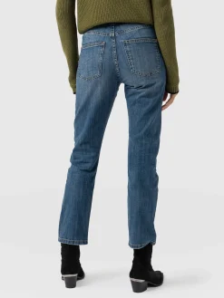 Denim & Jeans|Saint and Sofia Emma Straight Leg Jean - Mid Blue
