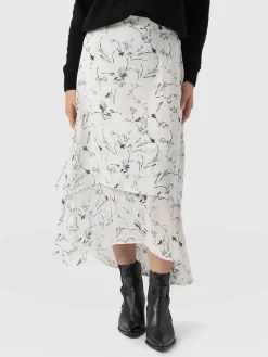 Skirts|Saint and Sofia Etta Layered Skirt - White Floral