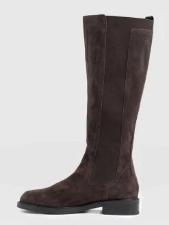 Boots|Leather|Saint and Sofia Evelyn Knee High Boot - Brown