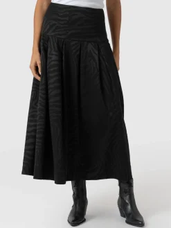 Skirts|Saint and Sofia Everly Pleated Skirt - Black Zebra