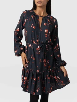 Dresses|Saint and Sofia Fia Mini Tiered Dress - Dark Roses