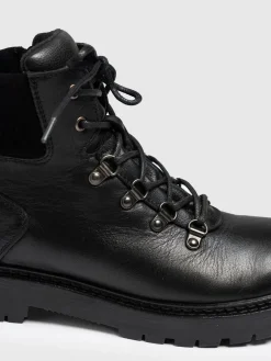 Boots|Shoes|Saint and Sofia Finchley Hiking Boot - Black