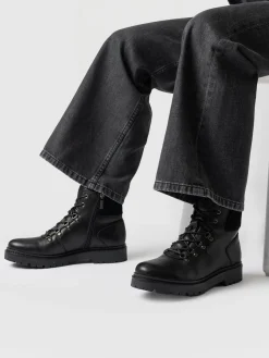 Boots|Shoes|Saint and Sofia Finchley Hiking Boot - Black