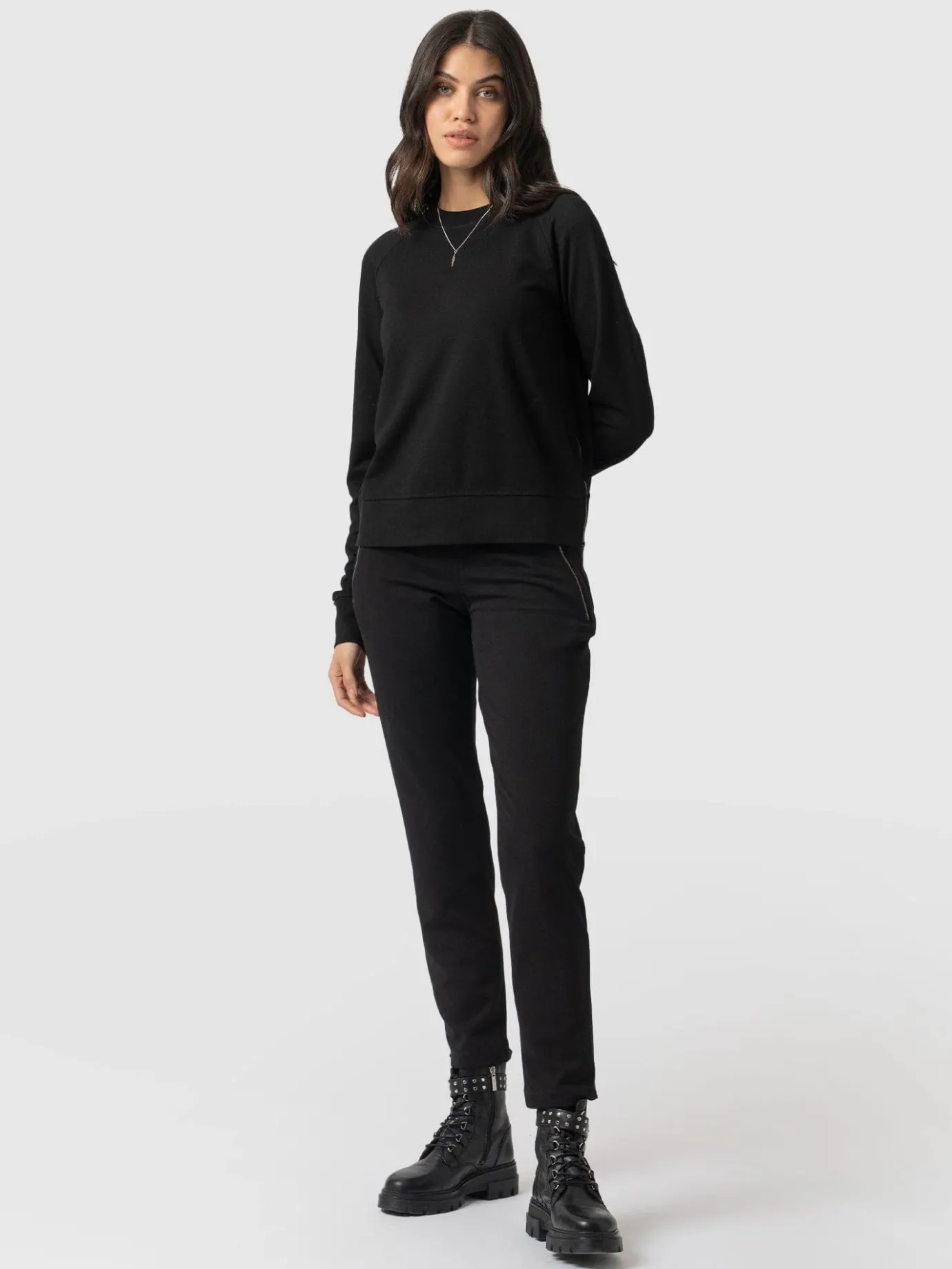 Pants|Saint and Sofia Finsbury Zip Pant - Black
