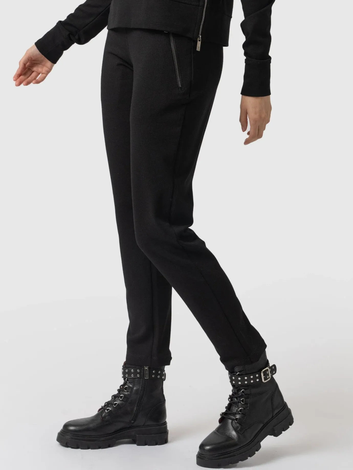 Pants|Saint and Sofia Finsbury Zip Pant - Black