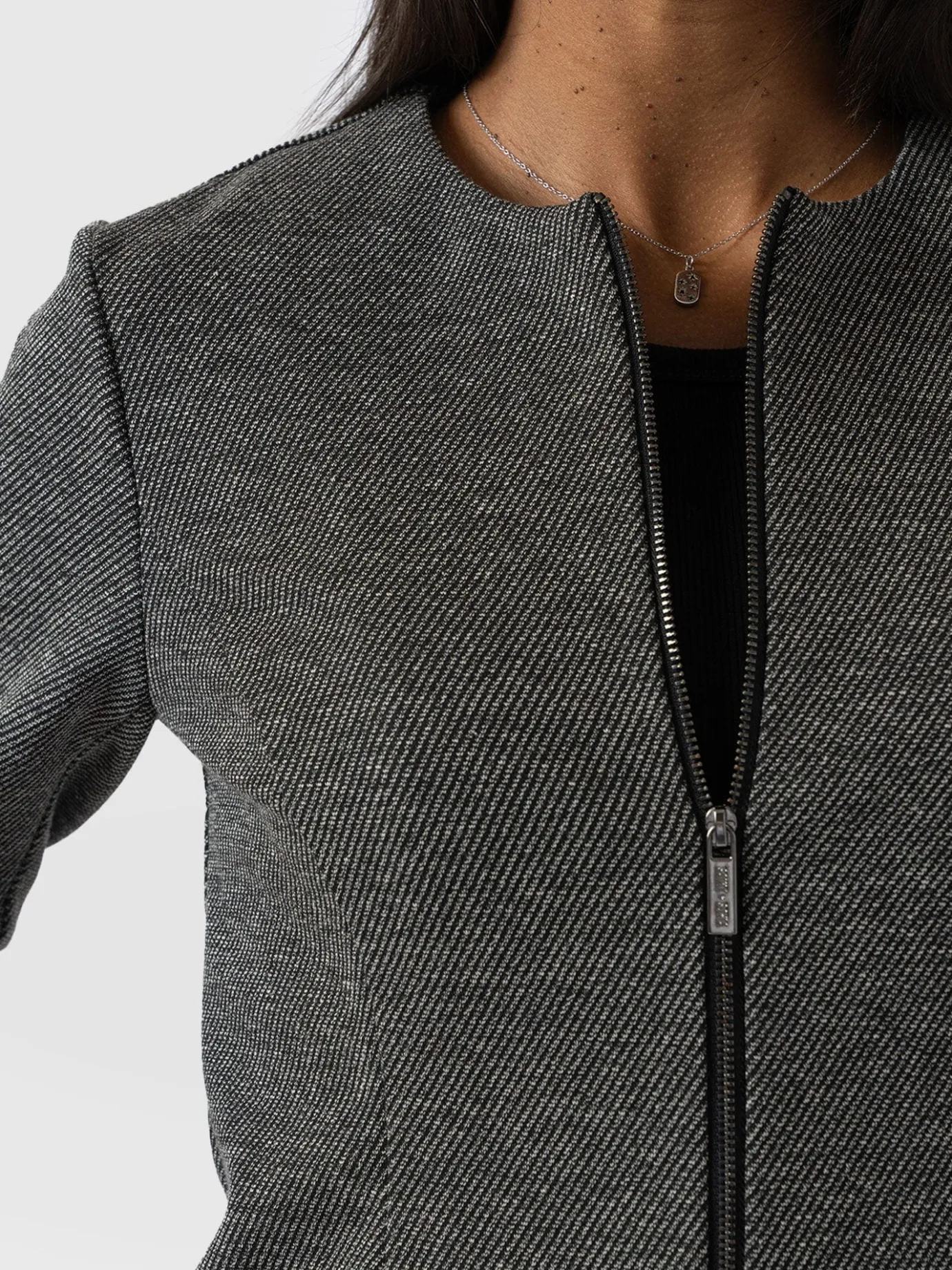 Coats & Jackets|Saint and Sofia Florence Jacket - Grey Twill