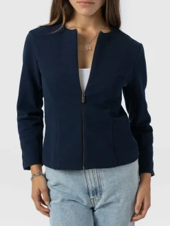 Coats & Jackets|Saint and Sofia Florence Jacket - Navy Twill