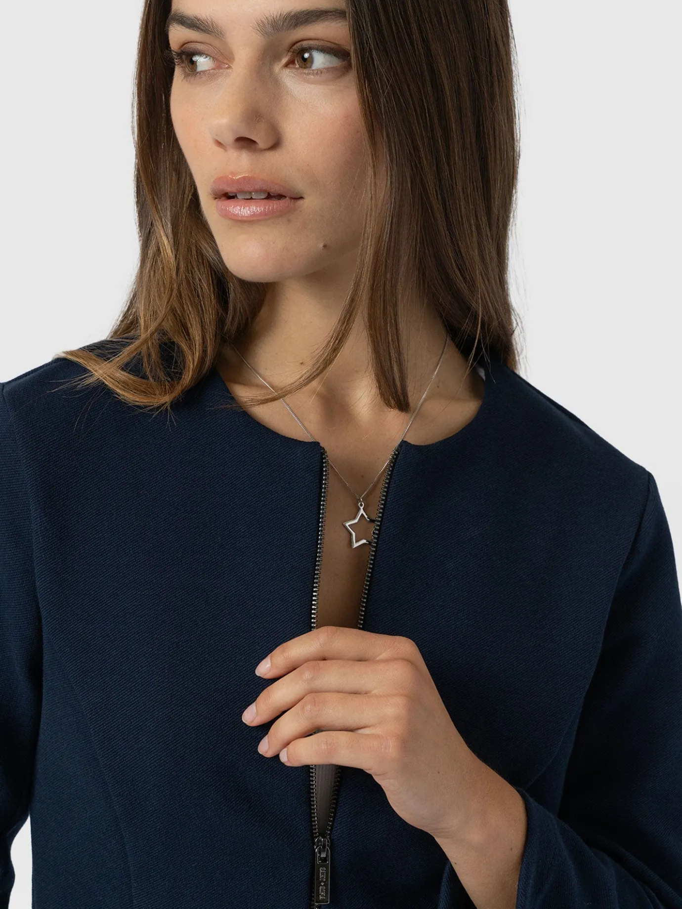 Coats & Jackets|Saint and Sofia Florence Jacket - Navy Twill