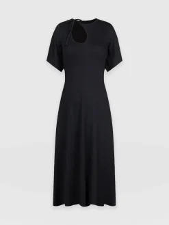 Dresses|Saint and Sofia Freya Tie Dress - Black