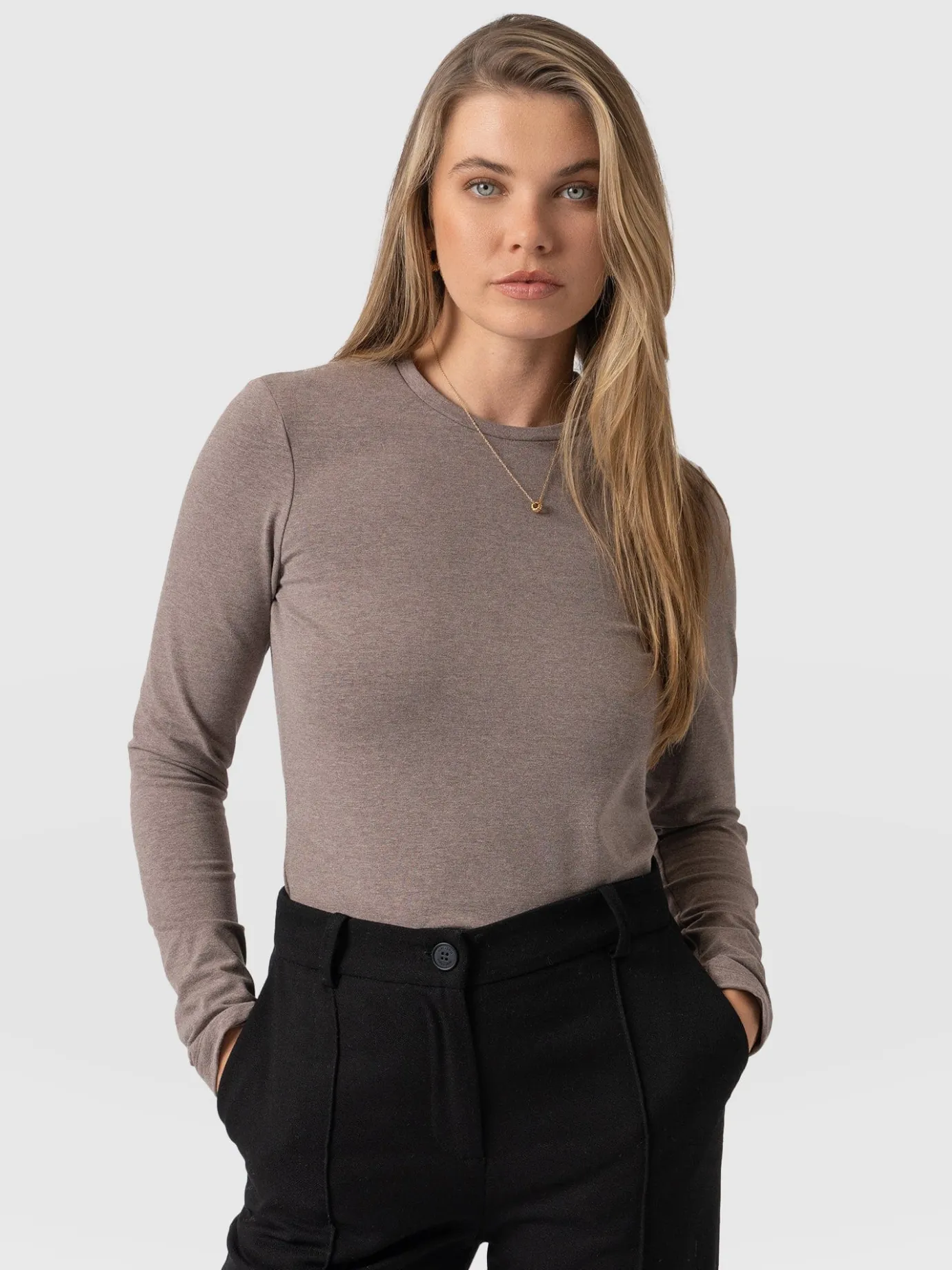 T-shirts & Tanks|Saint and Sofia Glen Crew Neck Tee - Coco
