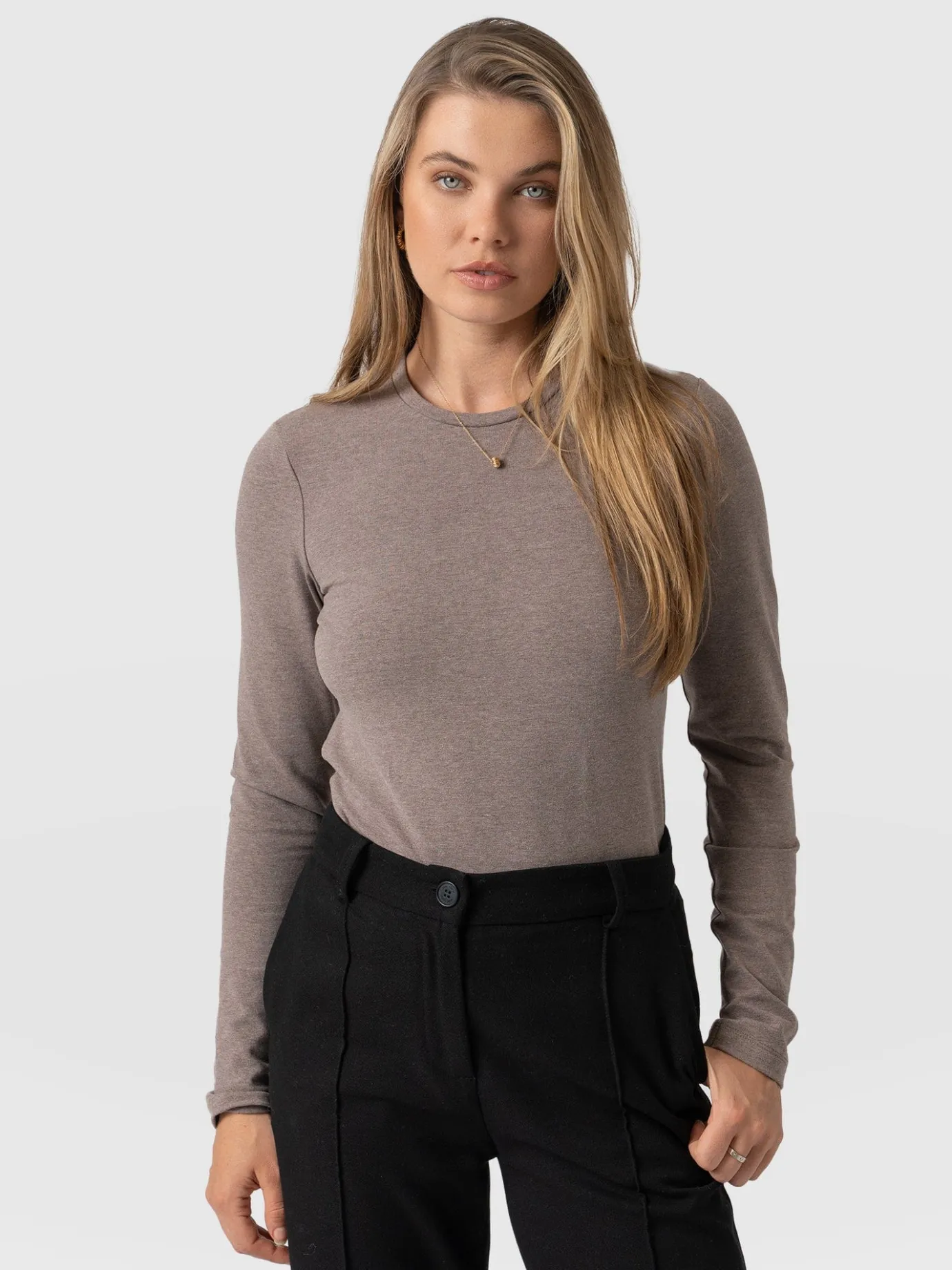 T-shirts & Tanks|Saint and Sofia Glen Crew Neck Tee - Coco