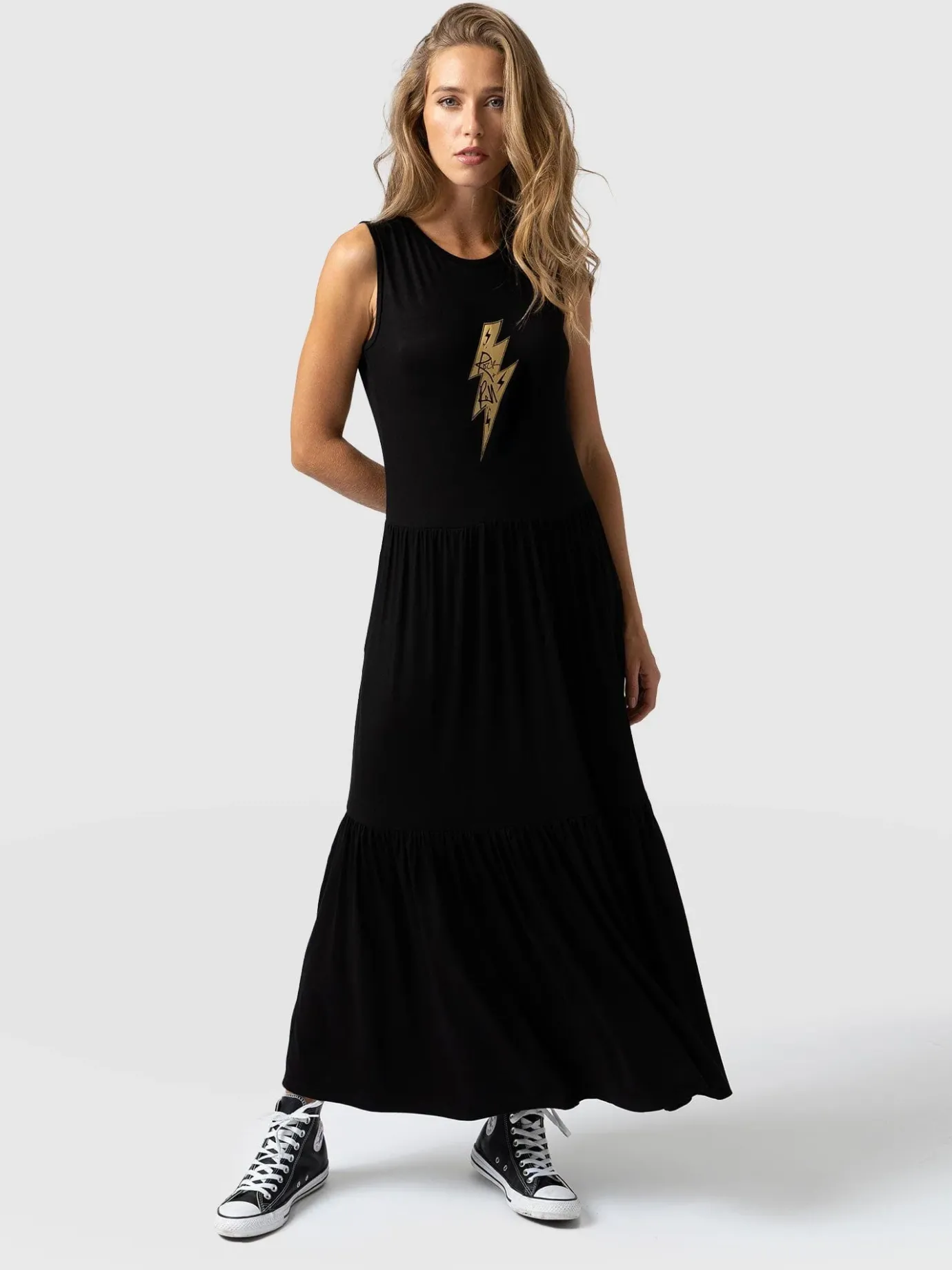 Dresses|Saint and Sofia Greenwich Dress - Black Rock n Roll