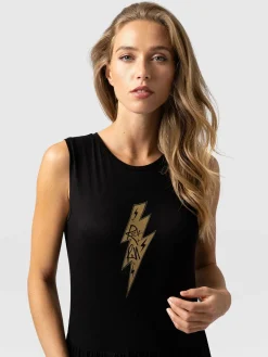 Dresses|Saint and Sofia Greenwich Dress - Black Rock n Roll