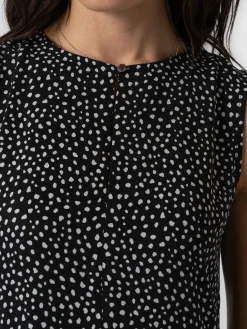 Dresses|Saint and Sofia Greenwich Dress - Black Spot Tencel
