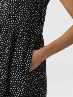 Dresses|Saint and Sofia Greenwich Dress - Black Spot Tencel