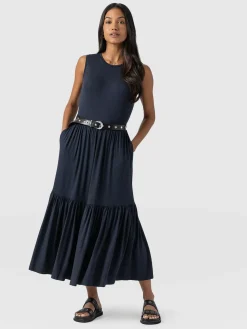 Dresses|Saint and Sofia Greenwich Dress - Navy