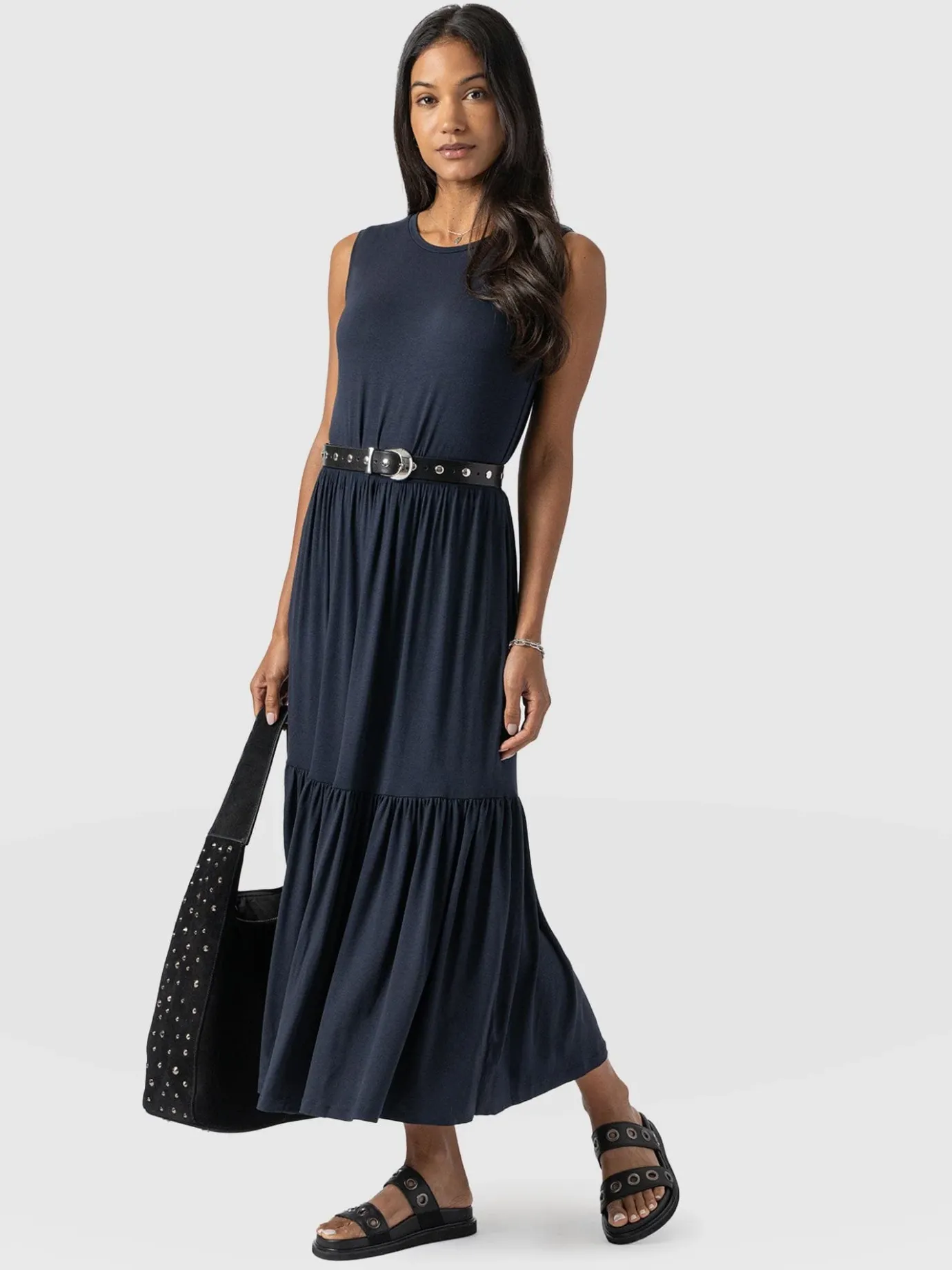 Dresses|Saint and Sofia Greenwich Dress - Navy