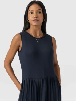 Dresses|Saint and Sofia Greenwich Dress - Navy