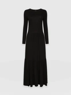Dresses|Saint and Sofia Greenwich Dress Long Sleeve - Black