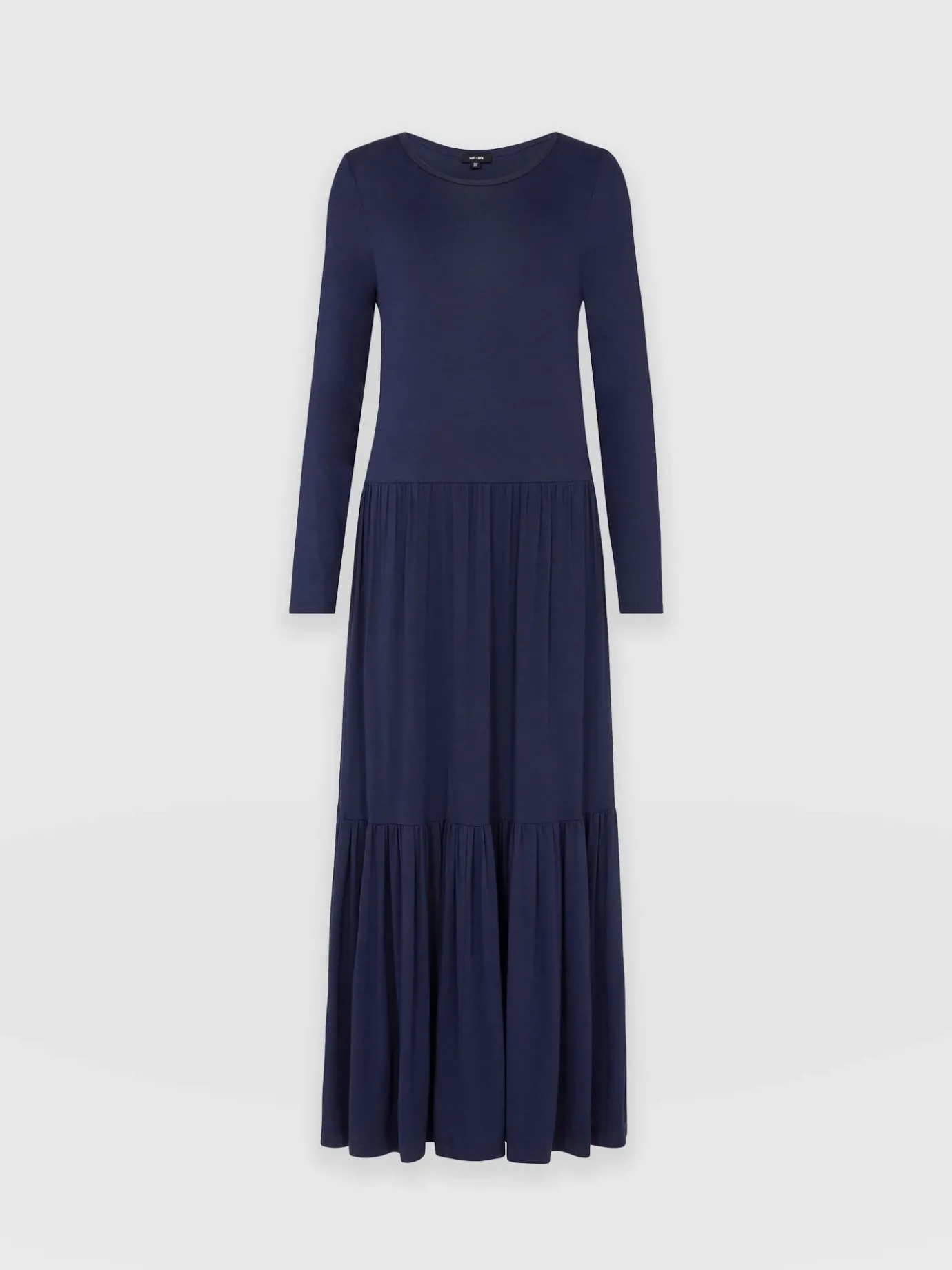 Dresses|Saint and Sofia Greenwich Dress Long Sleeve - Navy