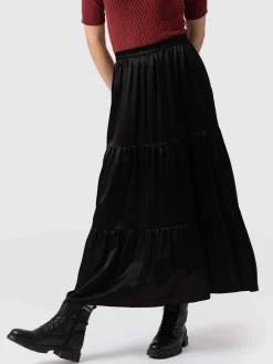 Skirts|Saint and Sofia Greenwich Skirt - Gloss Black