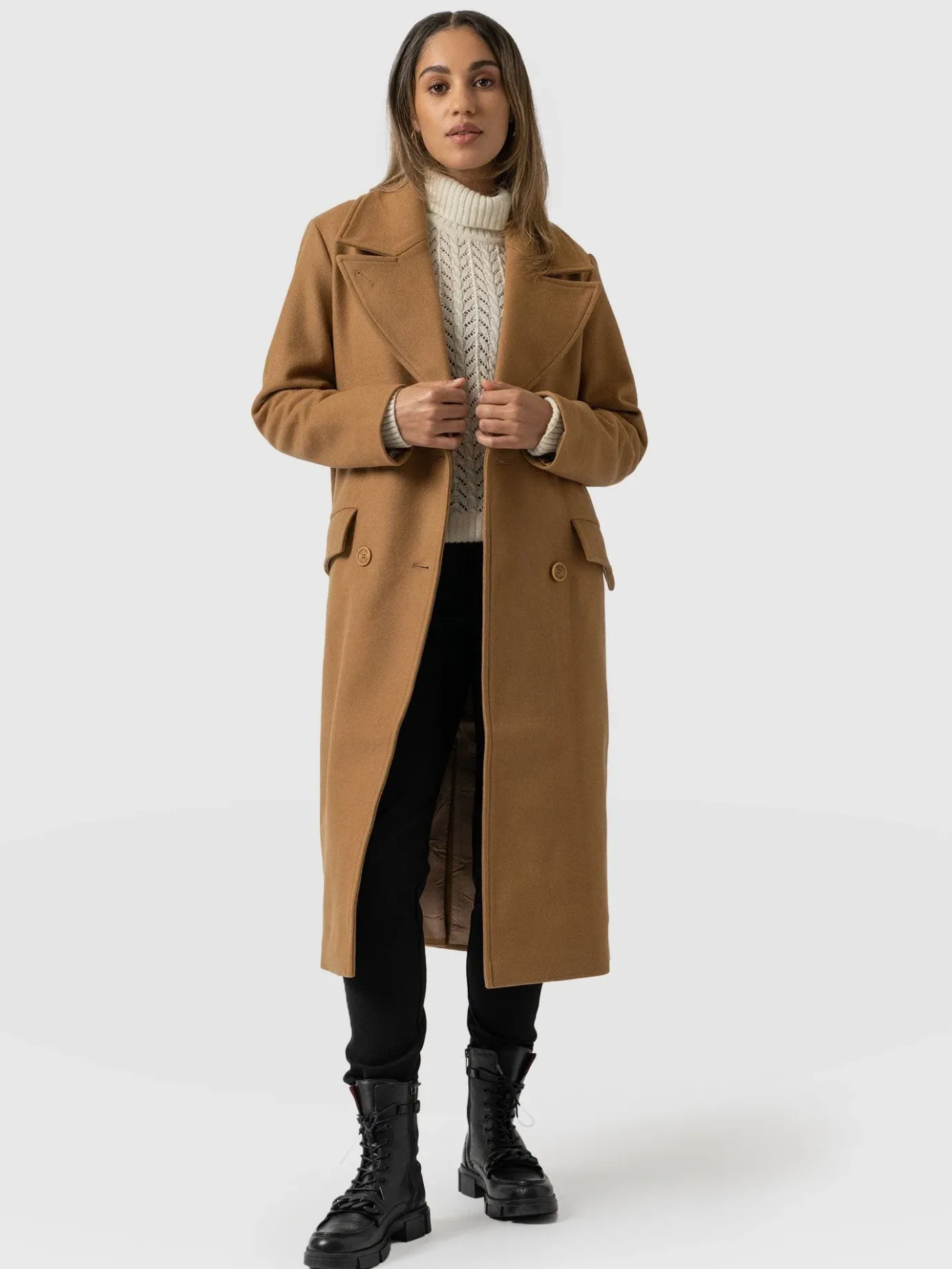 Coats & Jackets|Saint and Sofia Halcyon Coat - Camel