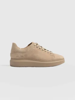 Sneakers|Shoes|Saint and Sofia Hampstead Sneaker - Camel Suede
