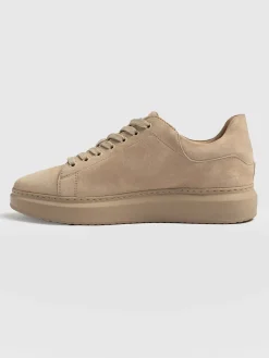 Sneakers|Shoes|Saint and Sofia Hampstead Sneaker - Camel Suede