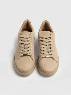 Sneakers|Shoes|Saint and Sofia Hampstead Sneaker - Camel Suede