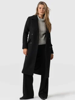 Coats & Jackets|Saint and Sofia Hampton Coat - Black