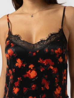 Dresses|Saint and Sofia Harper Lace Cami Dress - Red Aurora