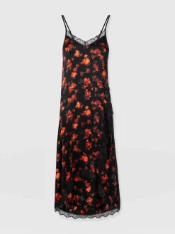 Dresses|Saint and Sofia Harper Lace Cami Dress - Red Aurora