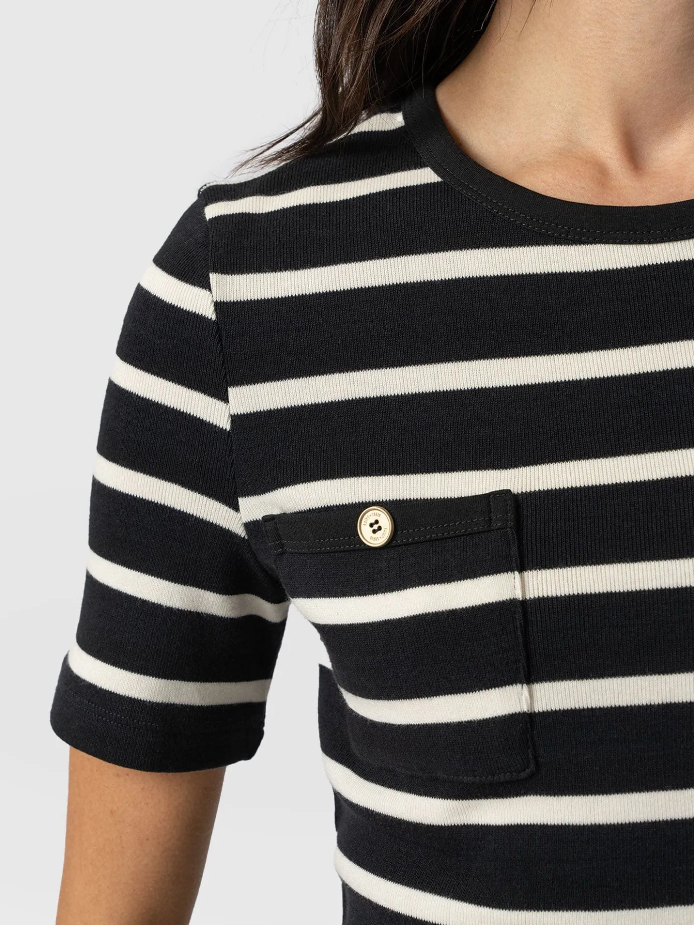 T-shirts & Tanks|Saint and Sofia Helena Tee - Stripe