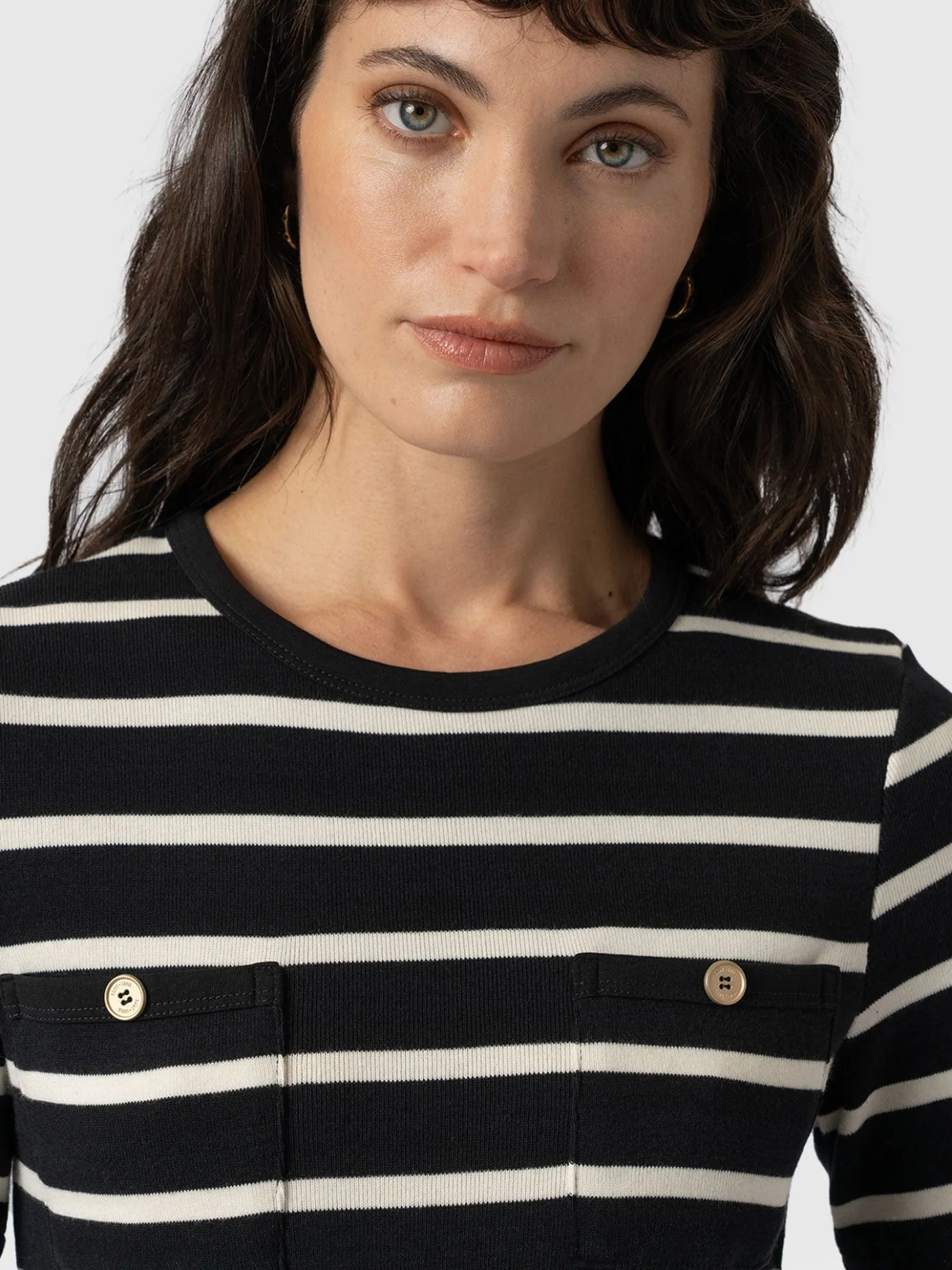 T-shirts & Tanks|Saint and Sofia Helena Tee - Stripe