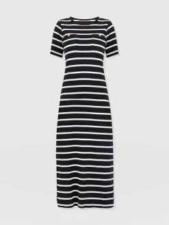 Dresses|Saint and Sofia Helena T-Shirt Dress - Stripe