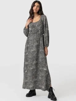 Dresses|Saint and Sofia Henrietta Dress - Monochrome Gothica